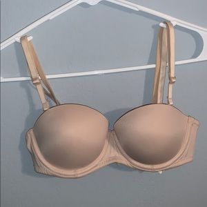 Nude PINK straps/strapless push-up bra
